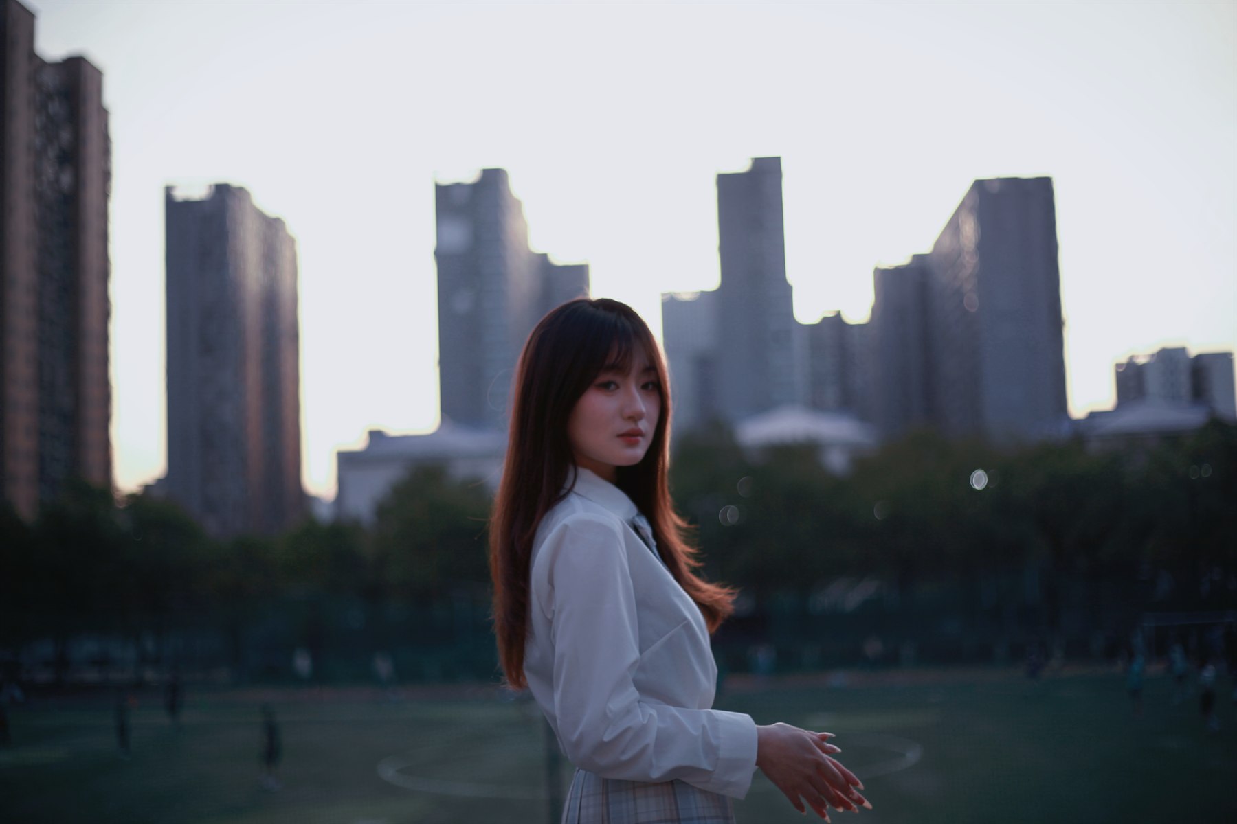 樱花人像